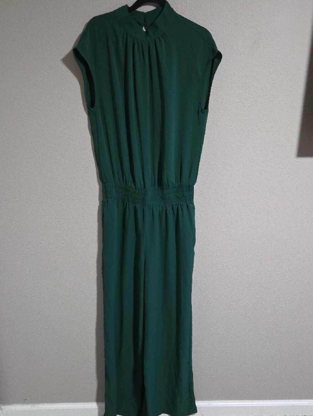 Halara Cap Sleeve Keyhole Back Wide Leg Jumpsuit NWOT Large - Picture 4 of 7